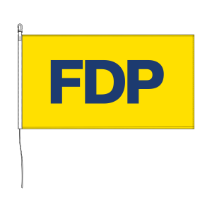 Querformat-Flagge FDP