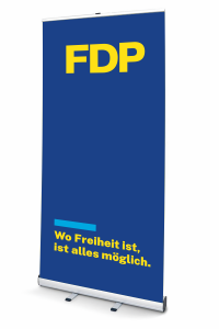 Roll-Up Eco, 85 x 200 cm, blau - FDP
