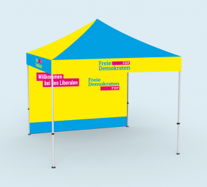 Faltpavillon ECO - Rück-/Seitenwand 3m