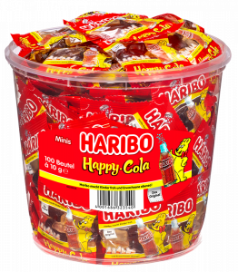Haribo Happy-Cola Minibeutel 100er, 1kg