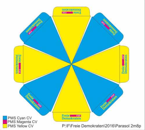 Fdp Shop Ihr Werbemittelshop Fur Freie Demokraten Fdp Sonnenschirm
