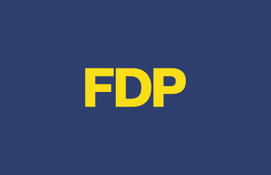 Visitenkarten, quer - FDP