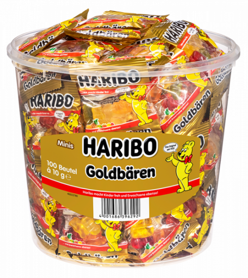 Haribo Goldbären Minibeutel 100er, 1kg