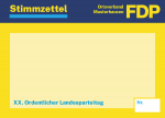 Stimmblock DIN A6, 25 Blatt - individualisiert